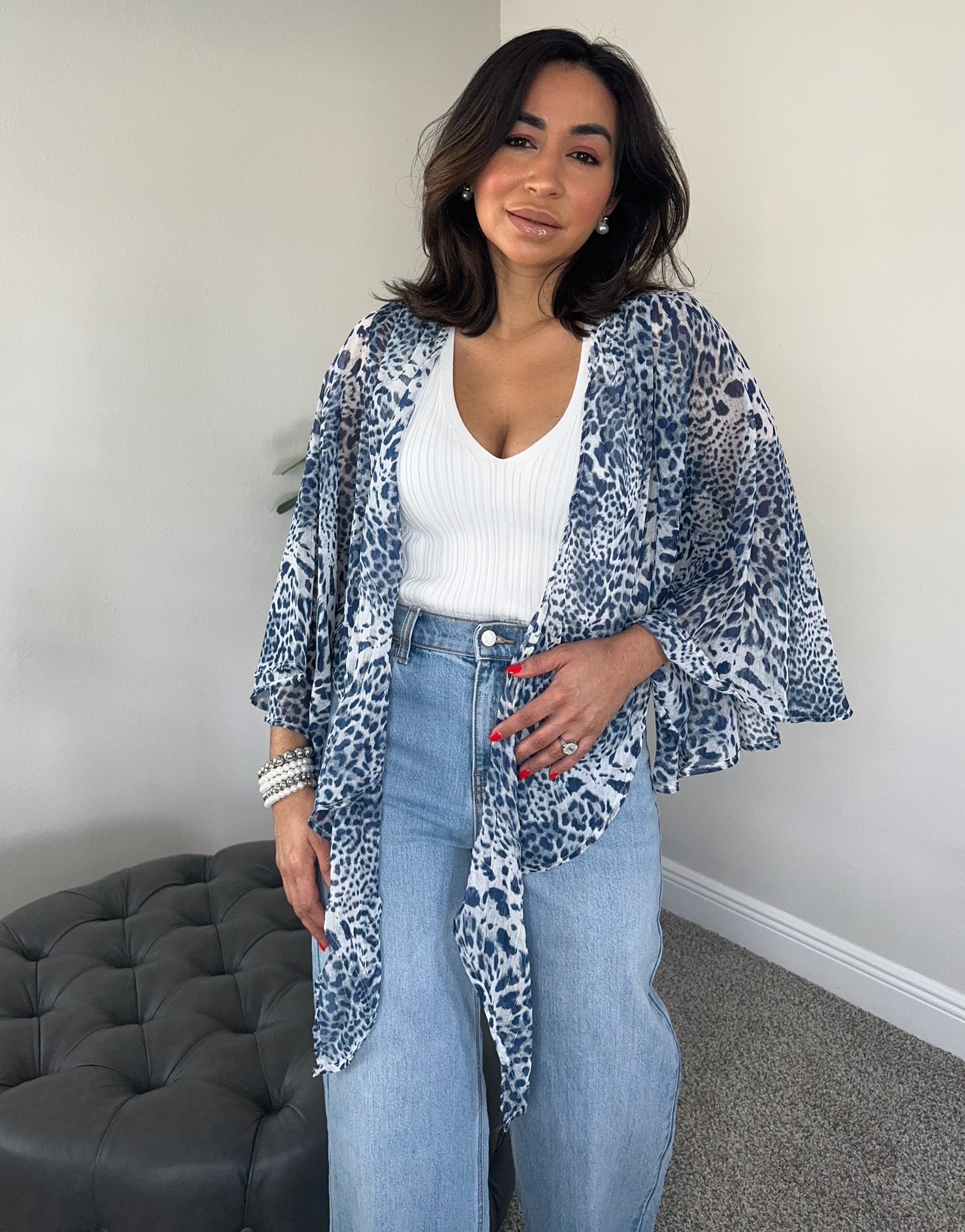 Veronica tie front top