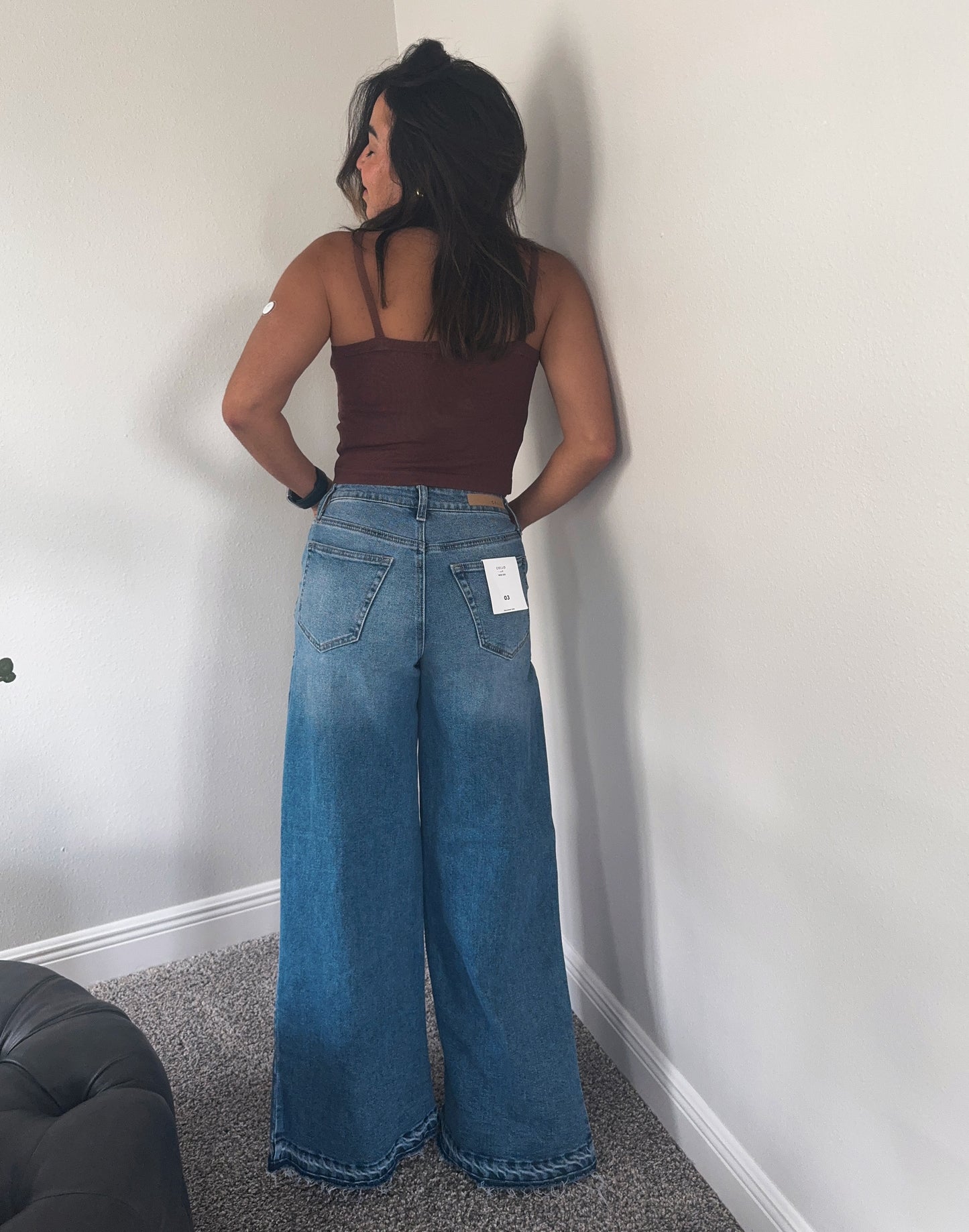 Donatella wide leg jeans