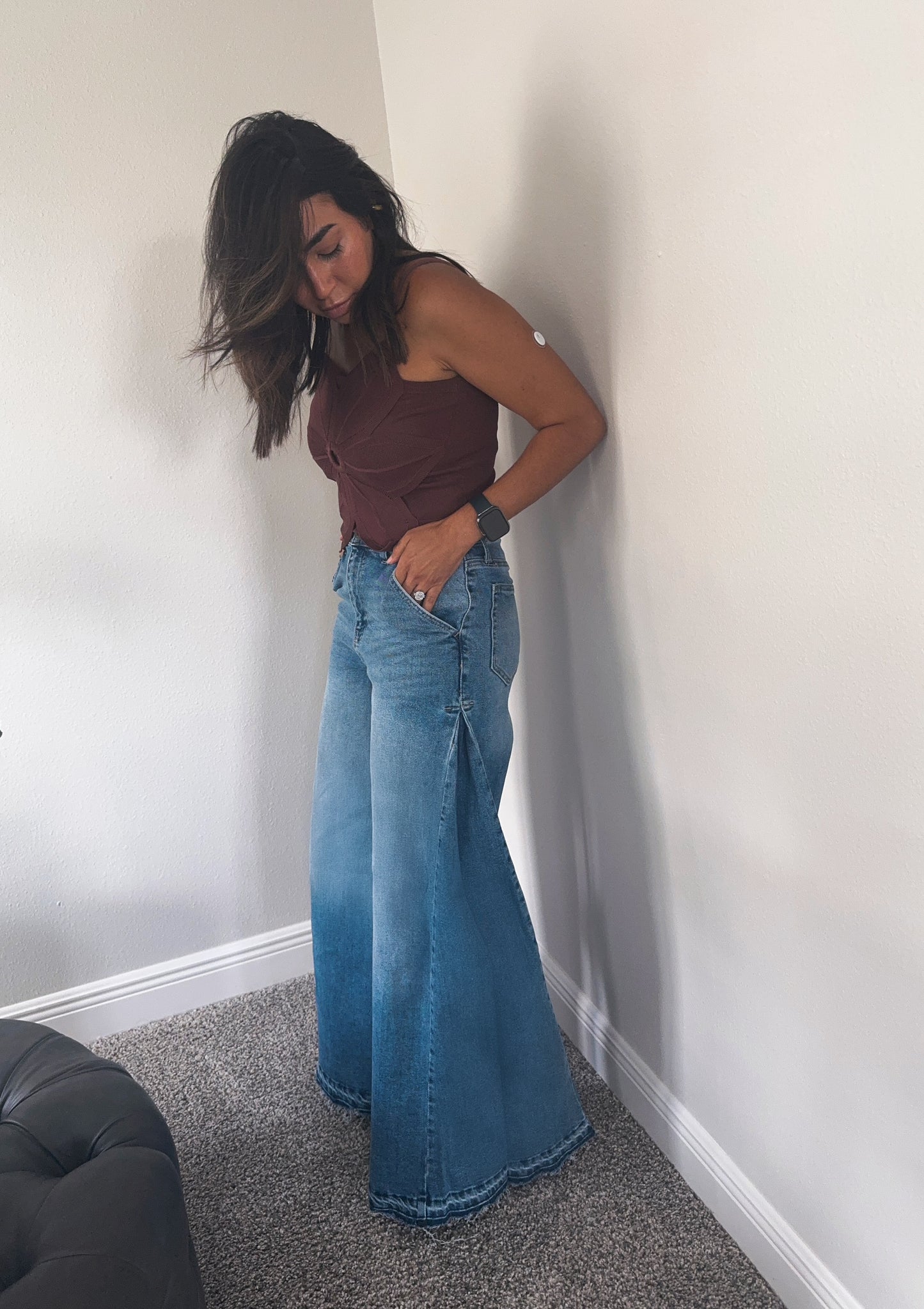 Donatella wide leg jeans