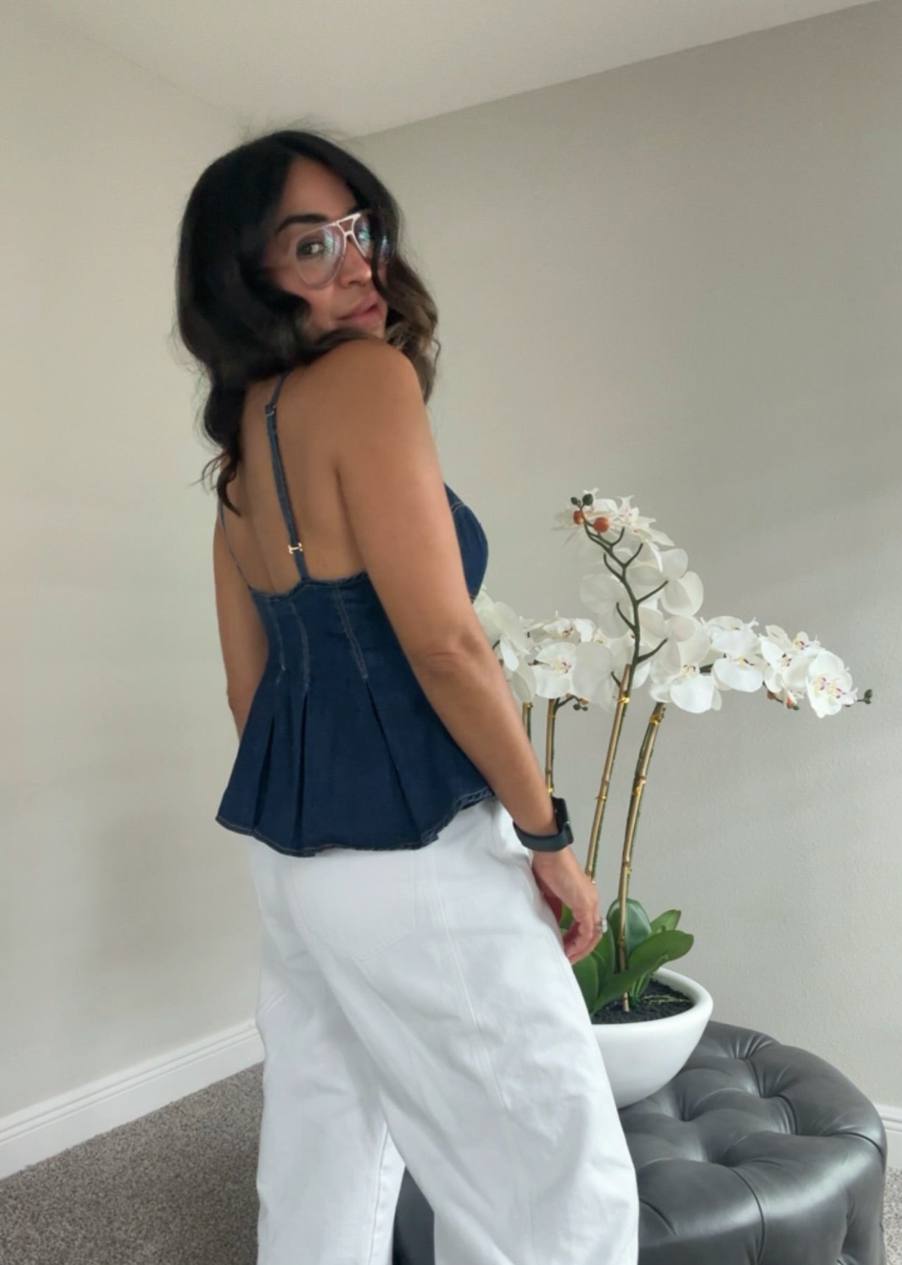 Indigo top