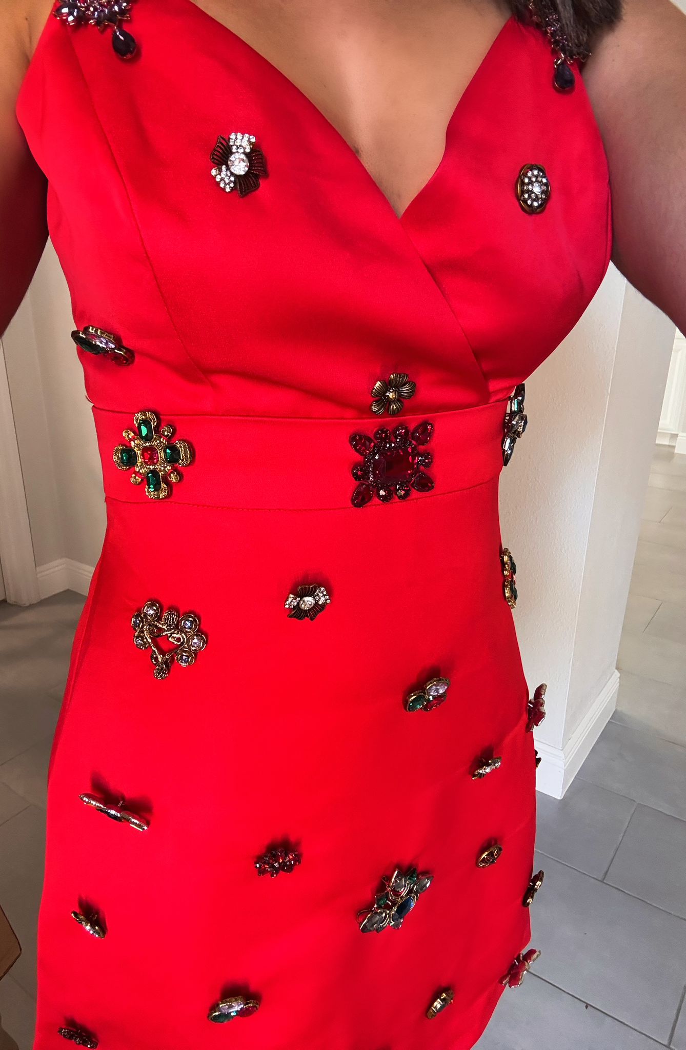 Holiday Jewel Mini Dress