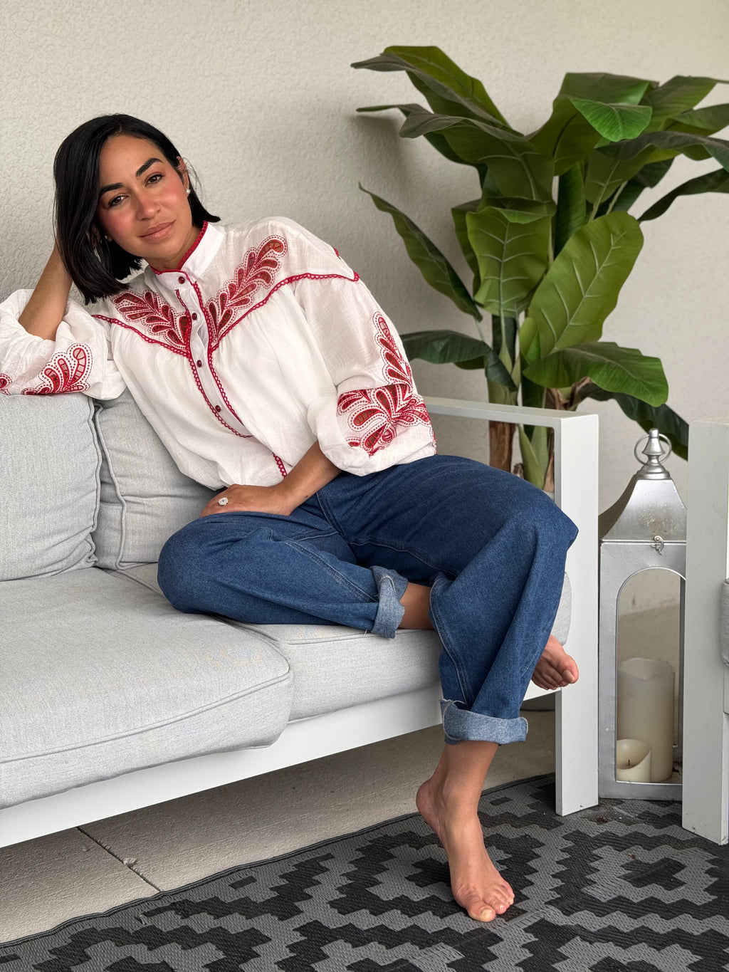 Scarlet Vine Blouse