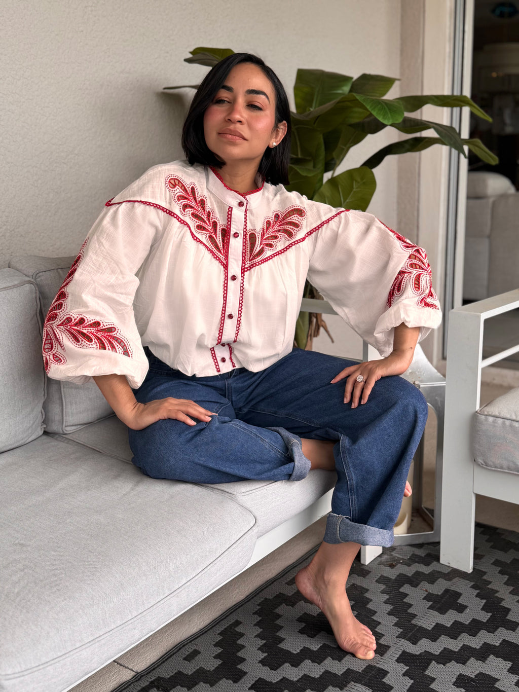 Scarlet Vine Blouse