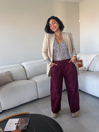 The Claudette barrel pants