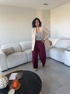 The Claudette barrel pants
