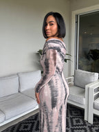 Moonlit Muse tie-dye maxi dress