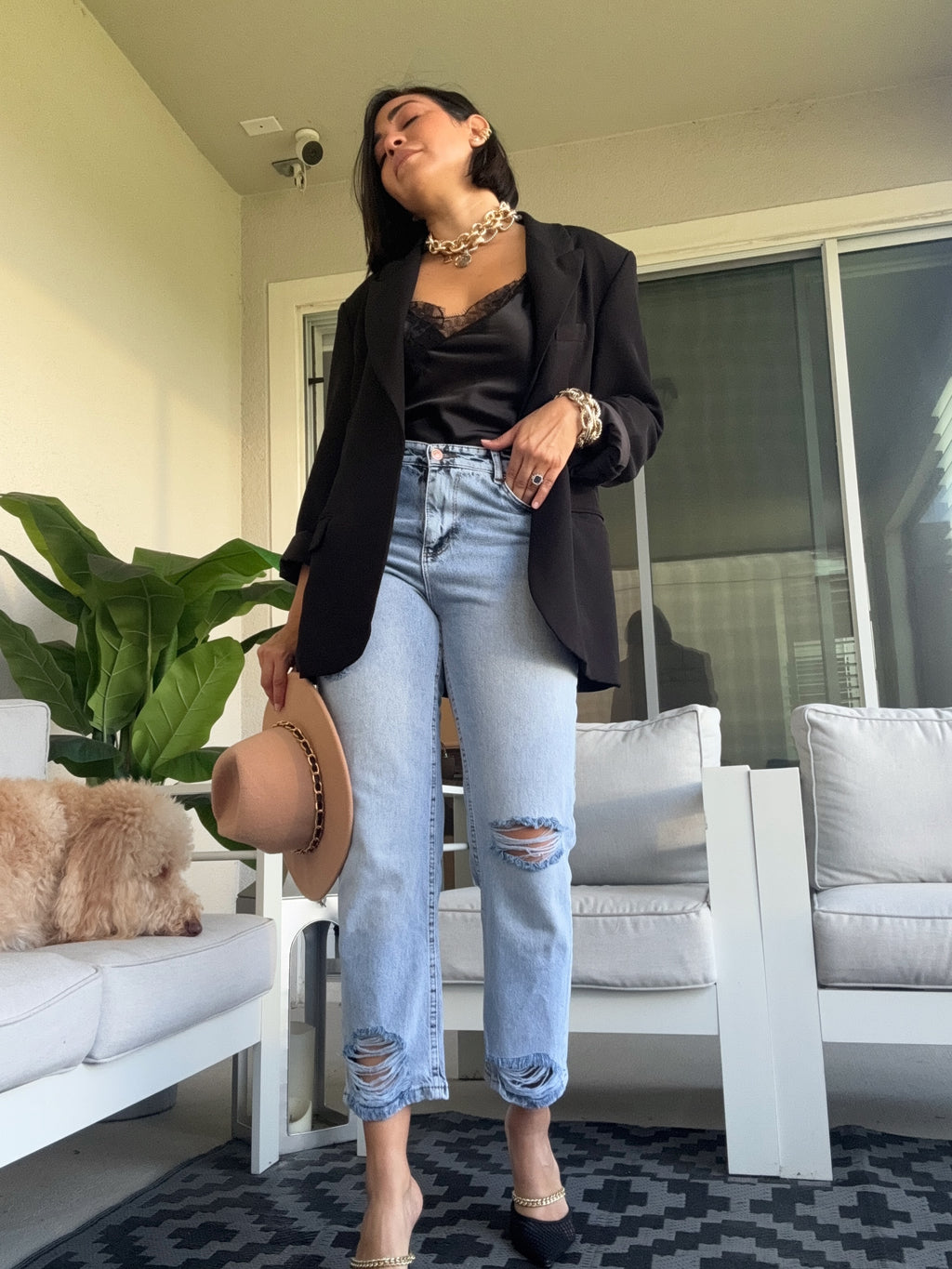 Everly Lace jean