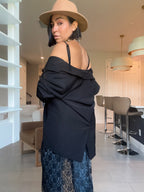 Noir lace cami