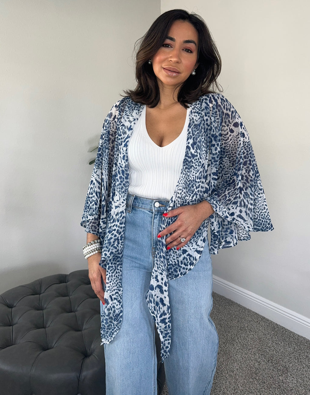 Veronica tie front top