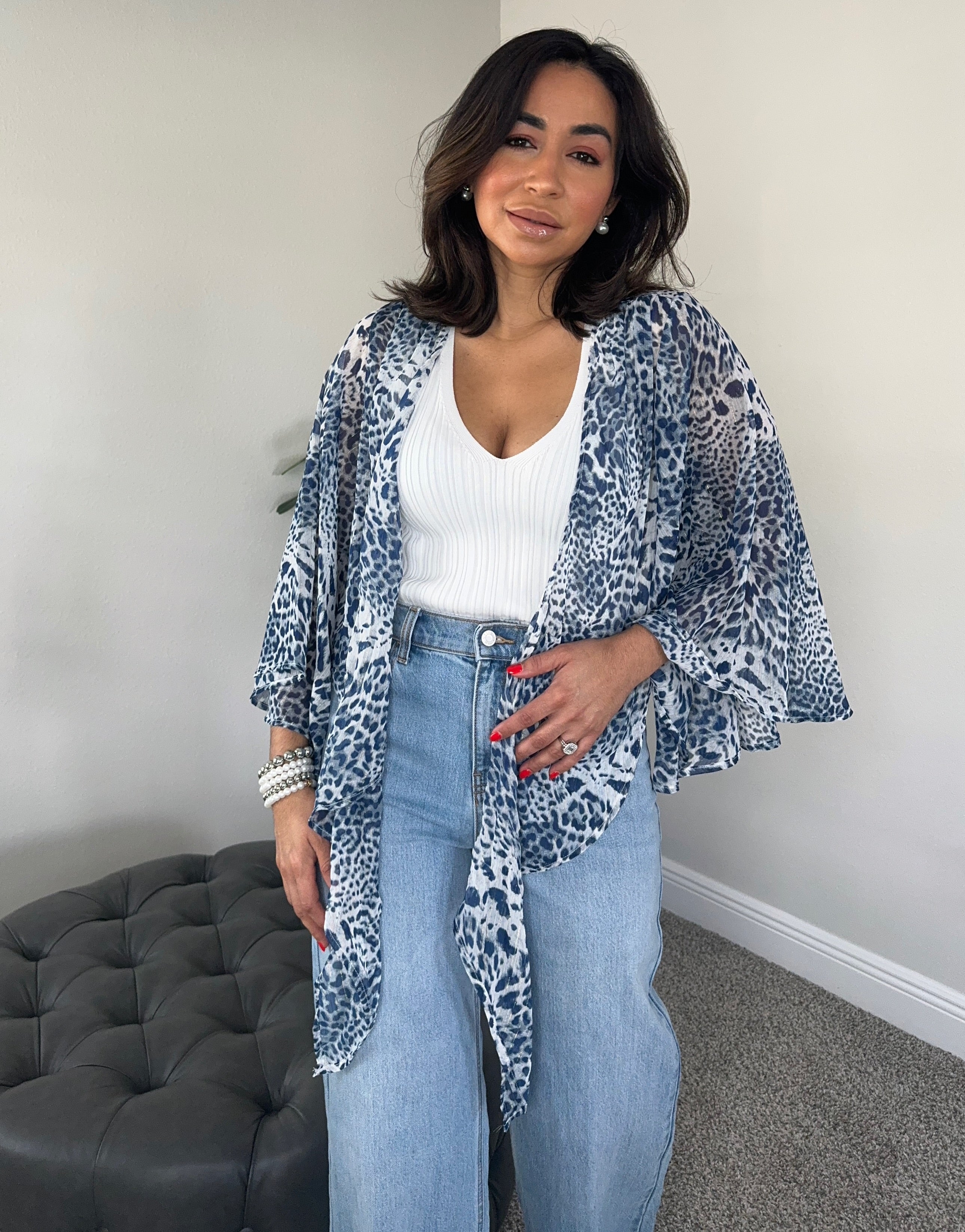 Veronica tie front top