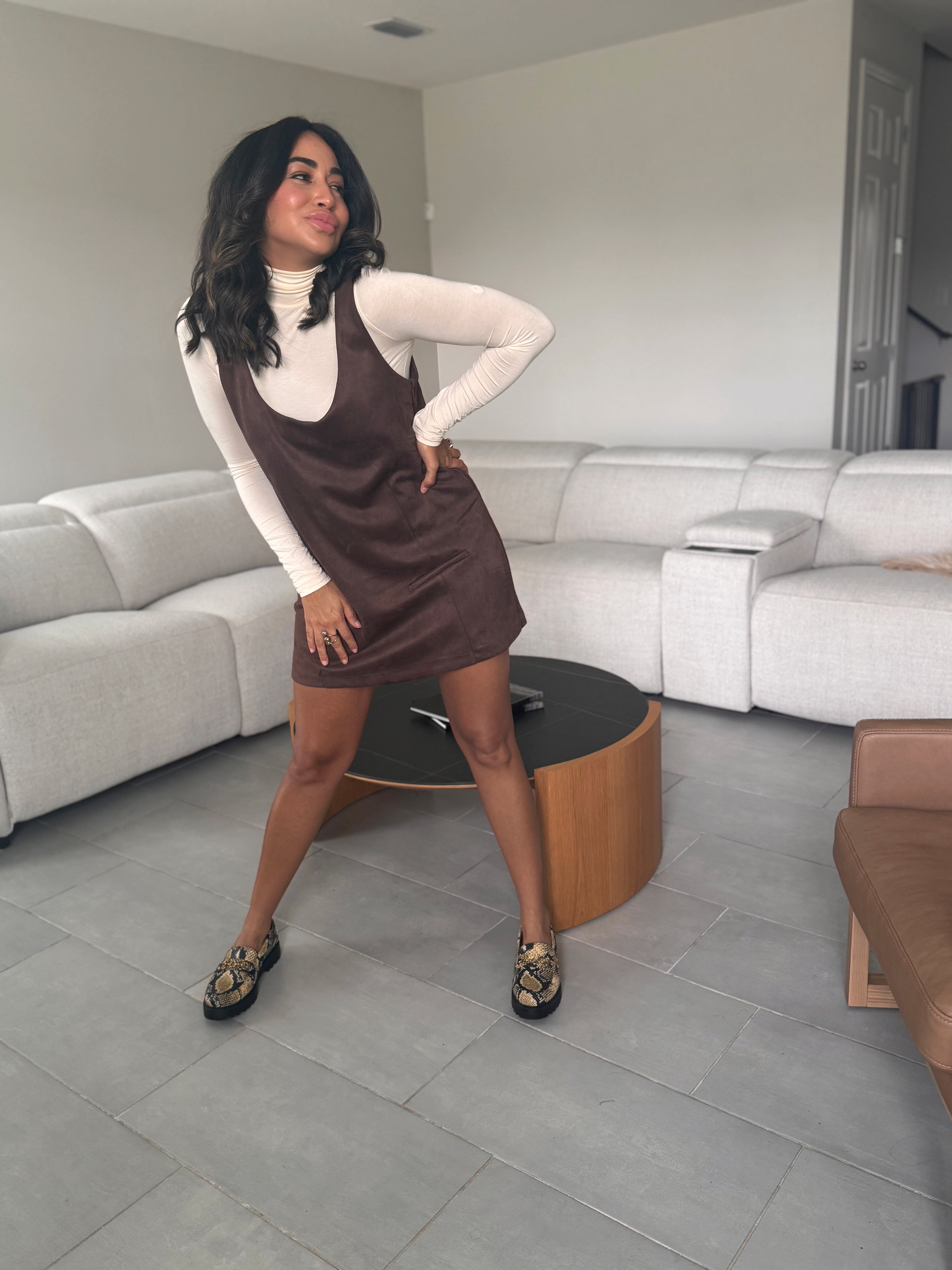 The Mocha Shift dress