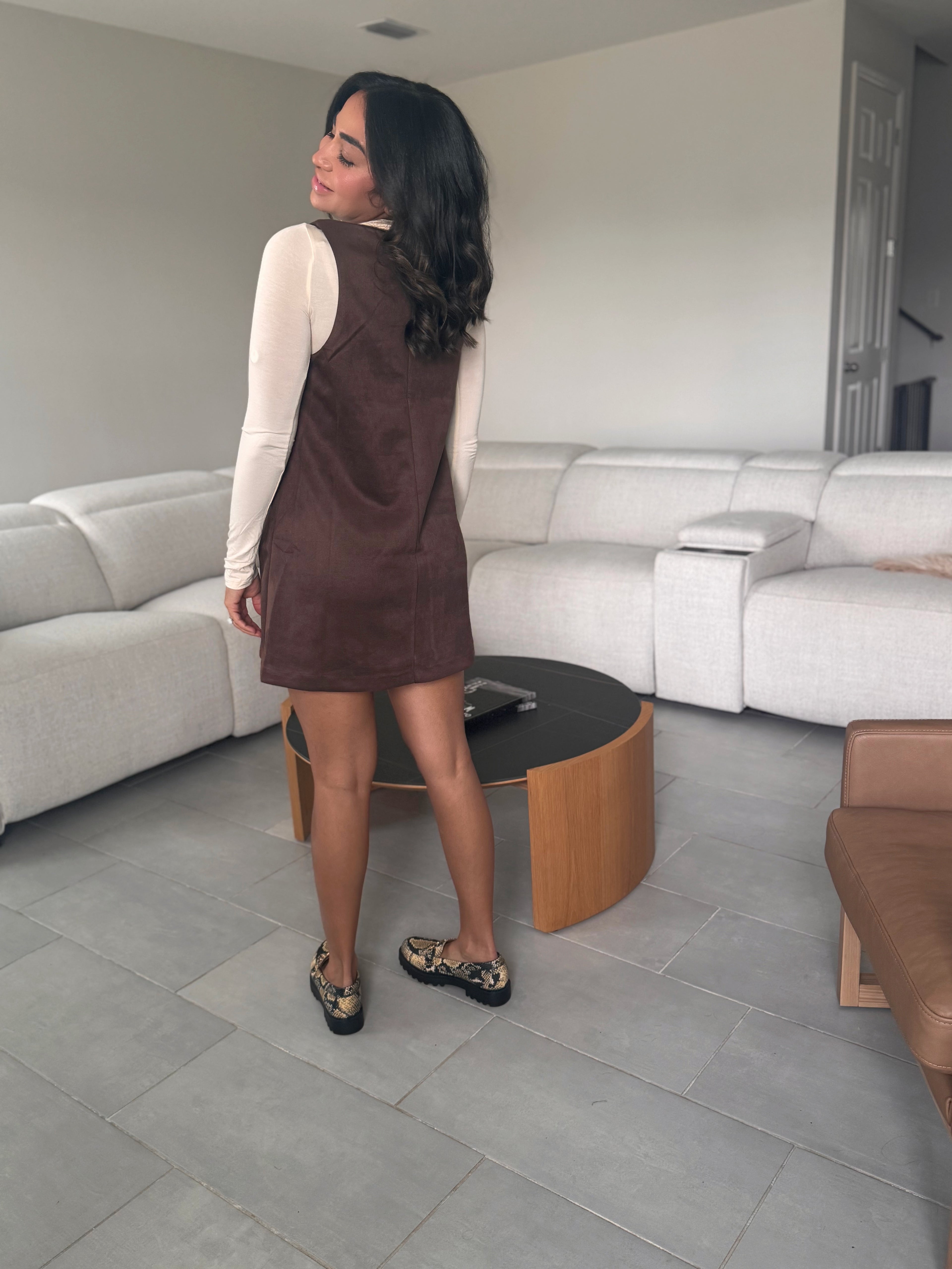 The Mocha Shift dress