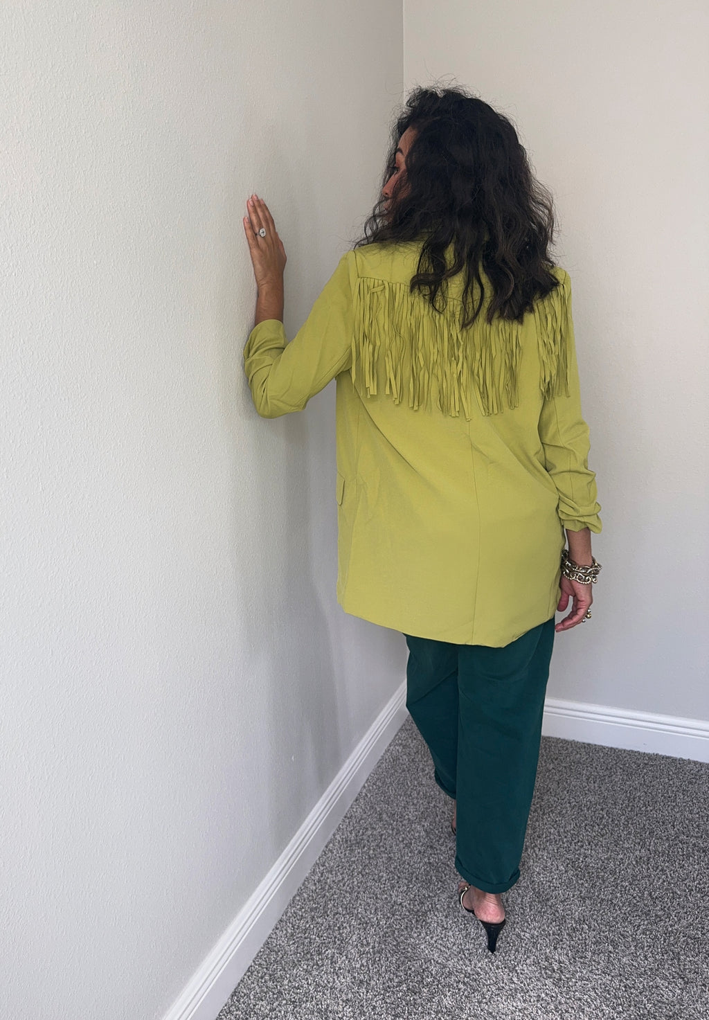 Miranda fringe blazer