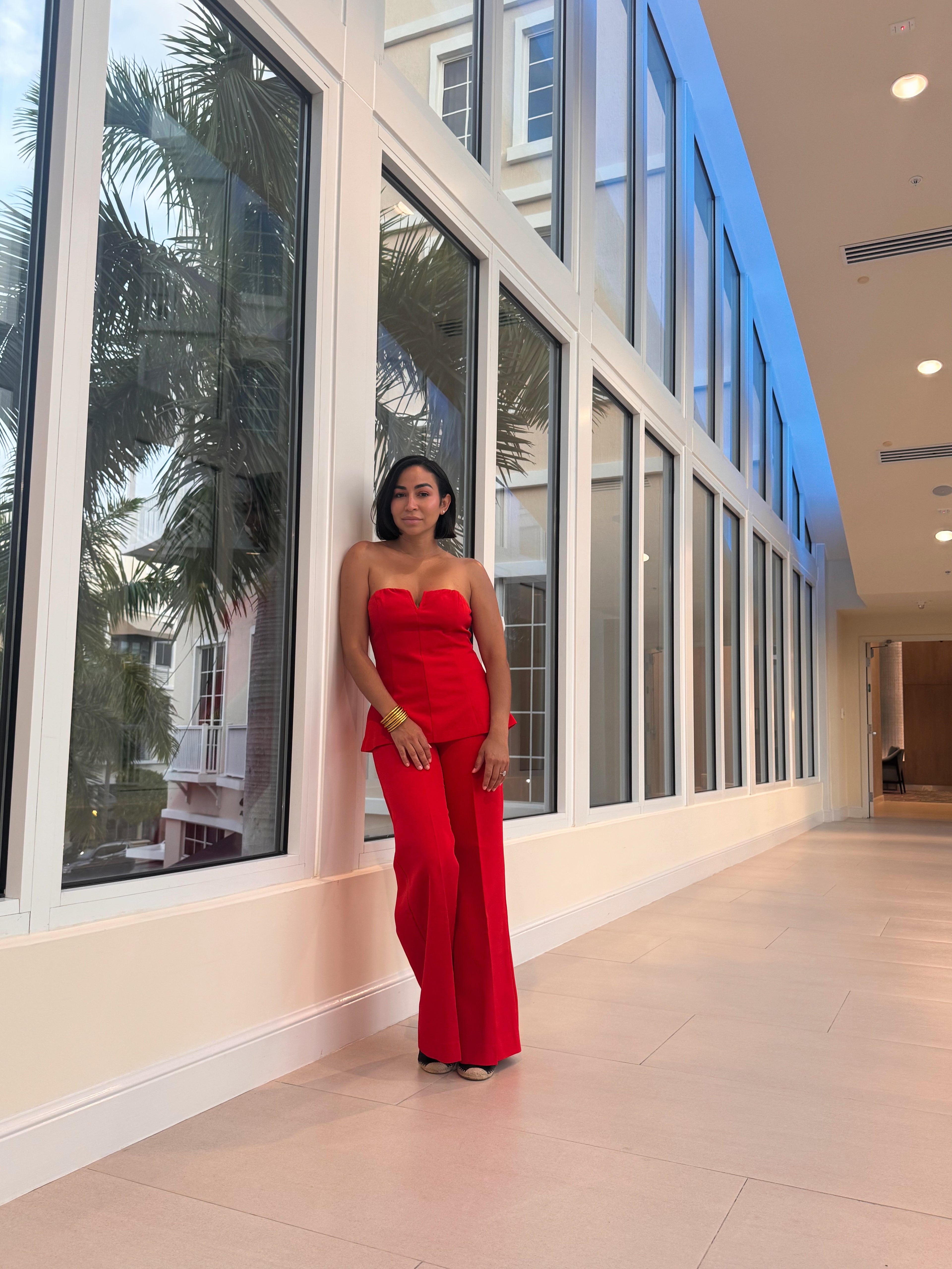 Scarlet Muse peplum top