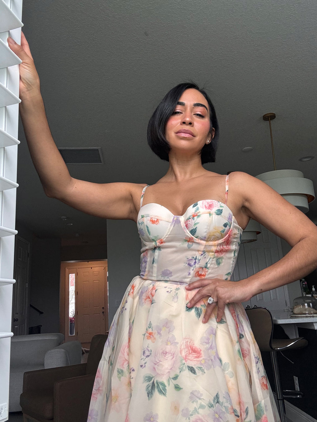 Heavenly Bloom midi dress