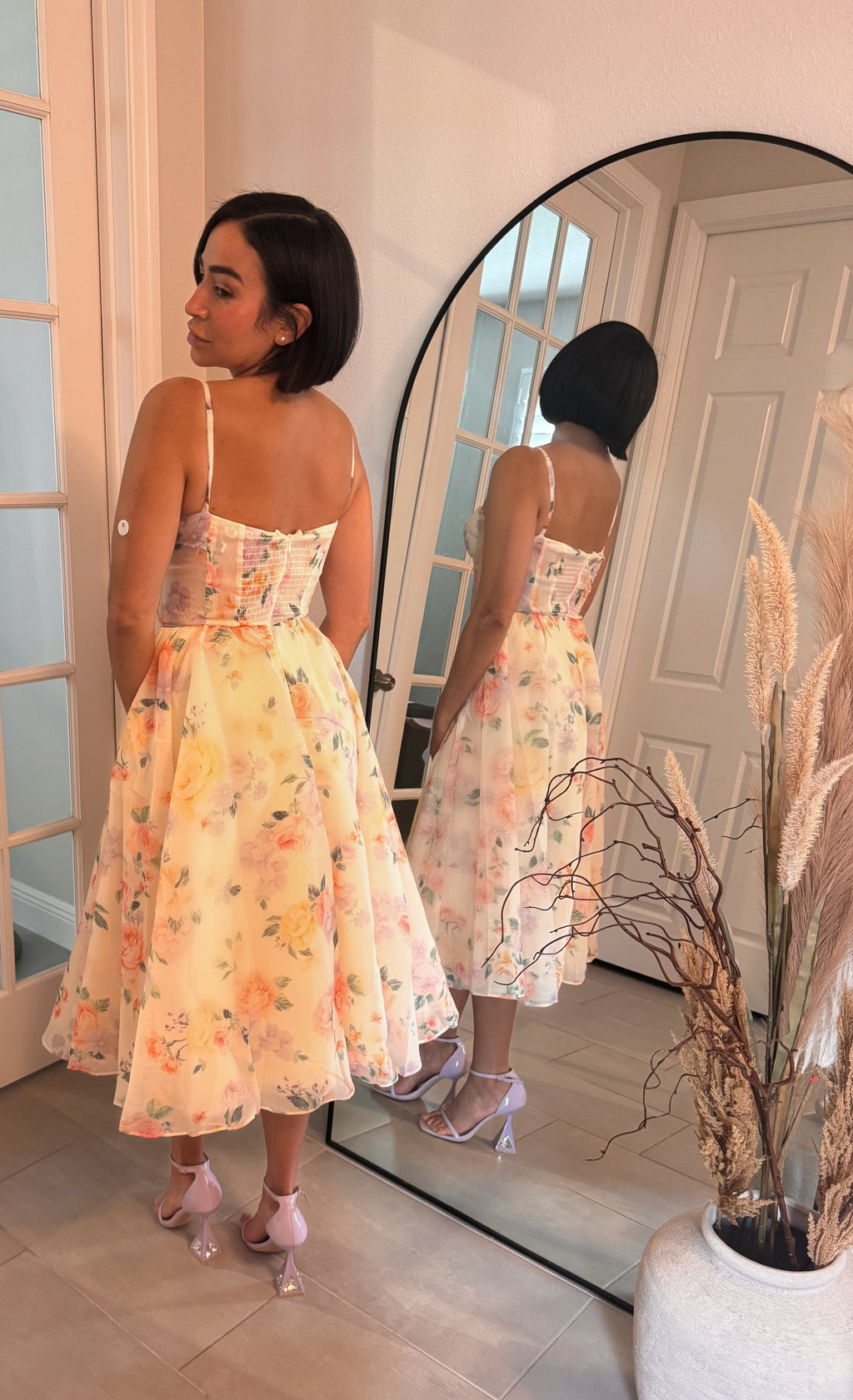 Heavenly Bloom midi dress