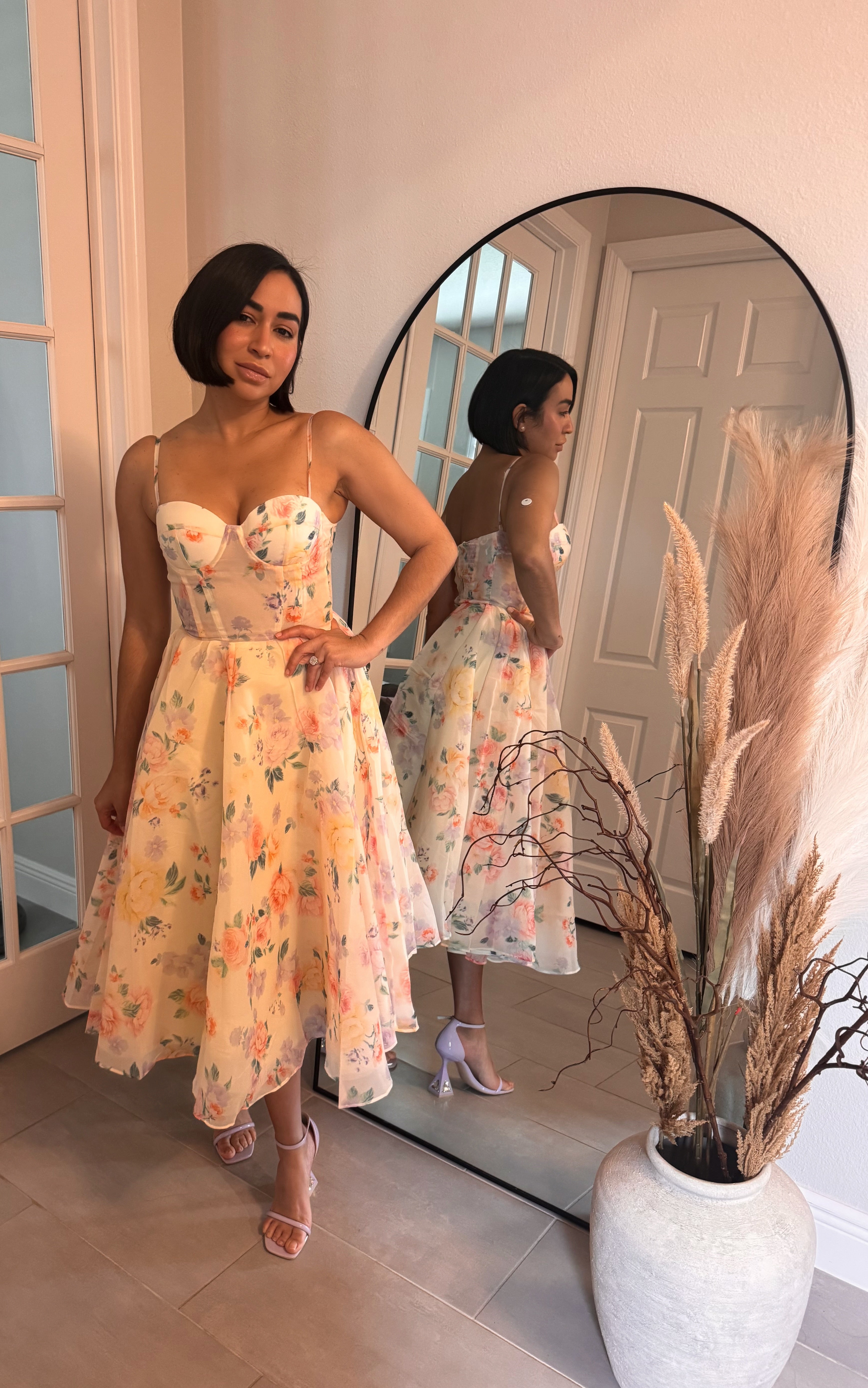 Heavenly Bloom midi dress