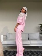 Blush Grace linen set