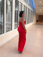 Scarlet Muse peplum top
