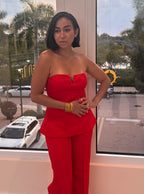 Scarlet Muse peplum top