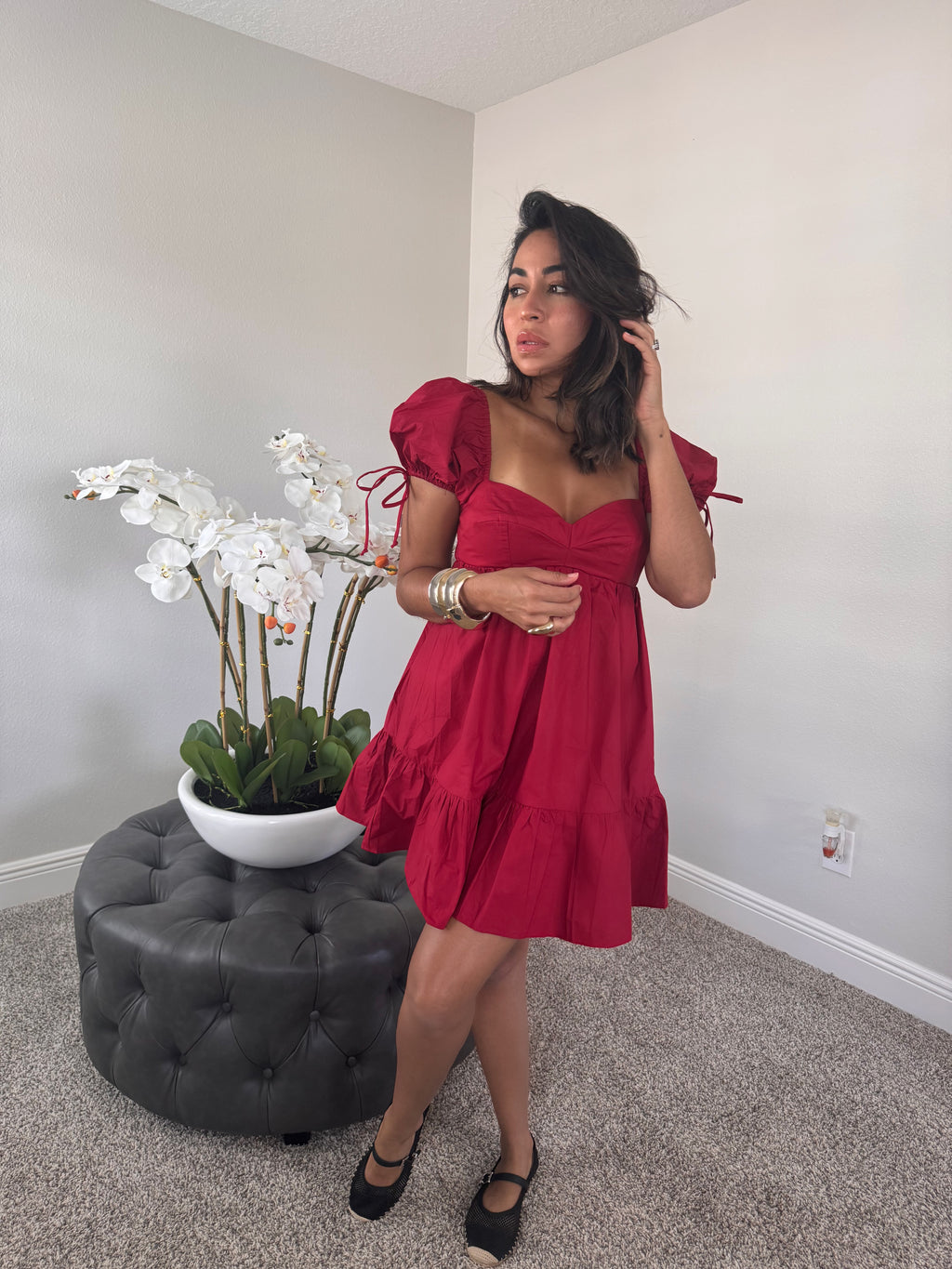 Crimson Bloom dress
