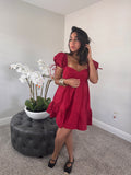 Crimson Bloom dress
