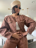 The Monaco sculpted denim jacket