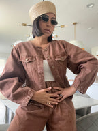 The Monaco sculpted denim jacket