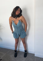 Lola denim romper