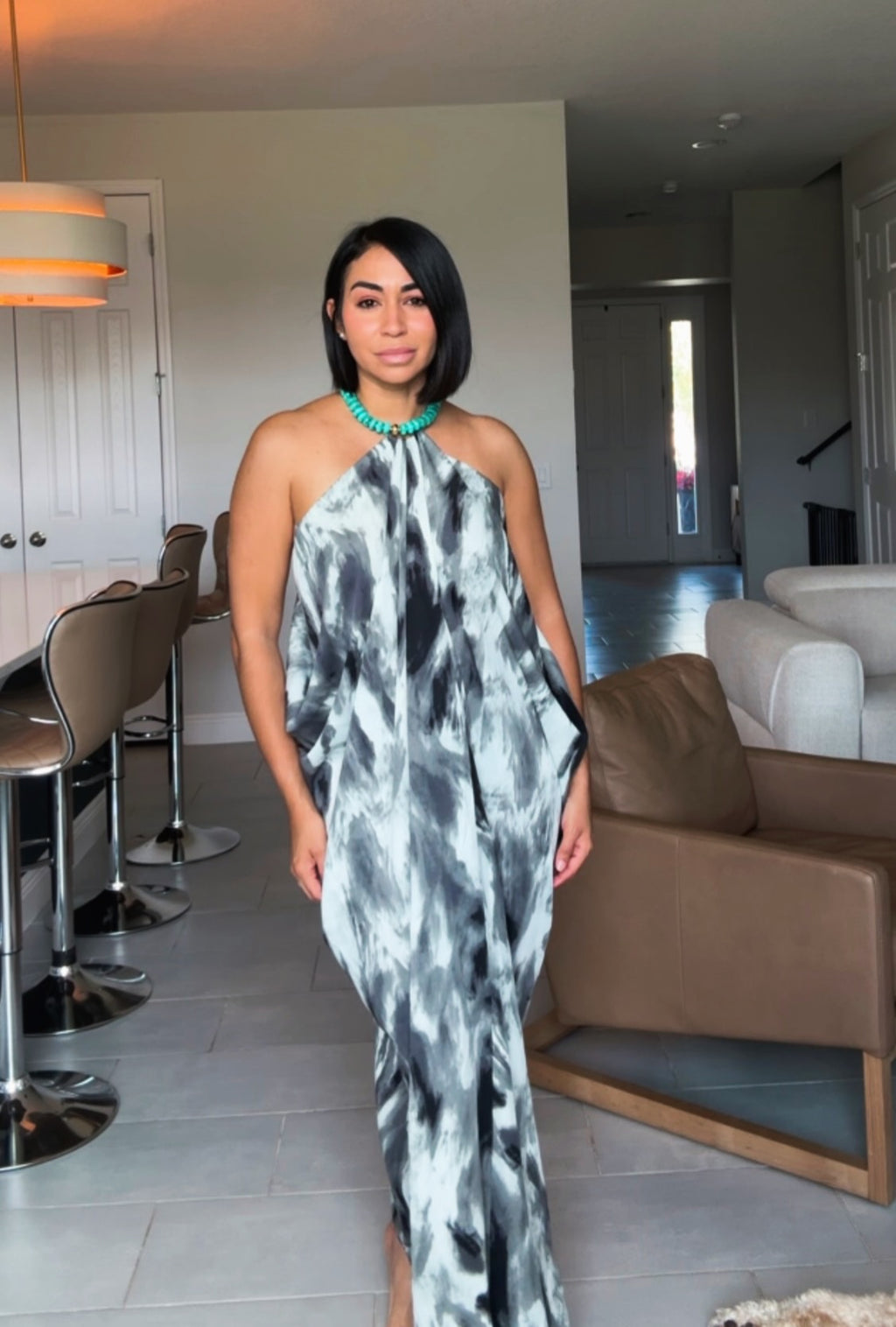 Midnight Marble dress