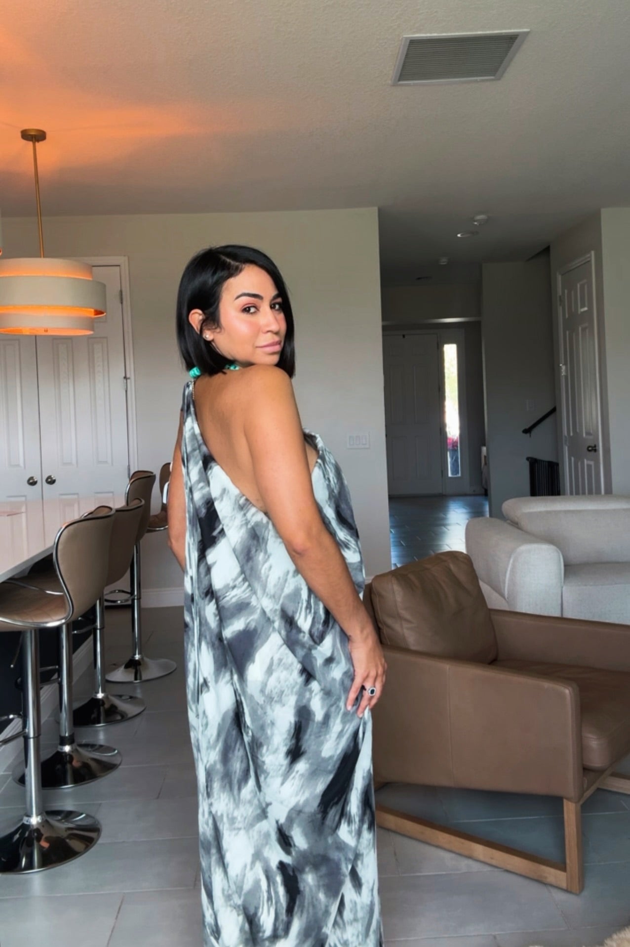 Midnight Marble dress