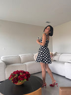 Midnight Polka Charm dress