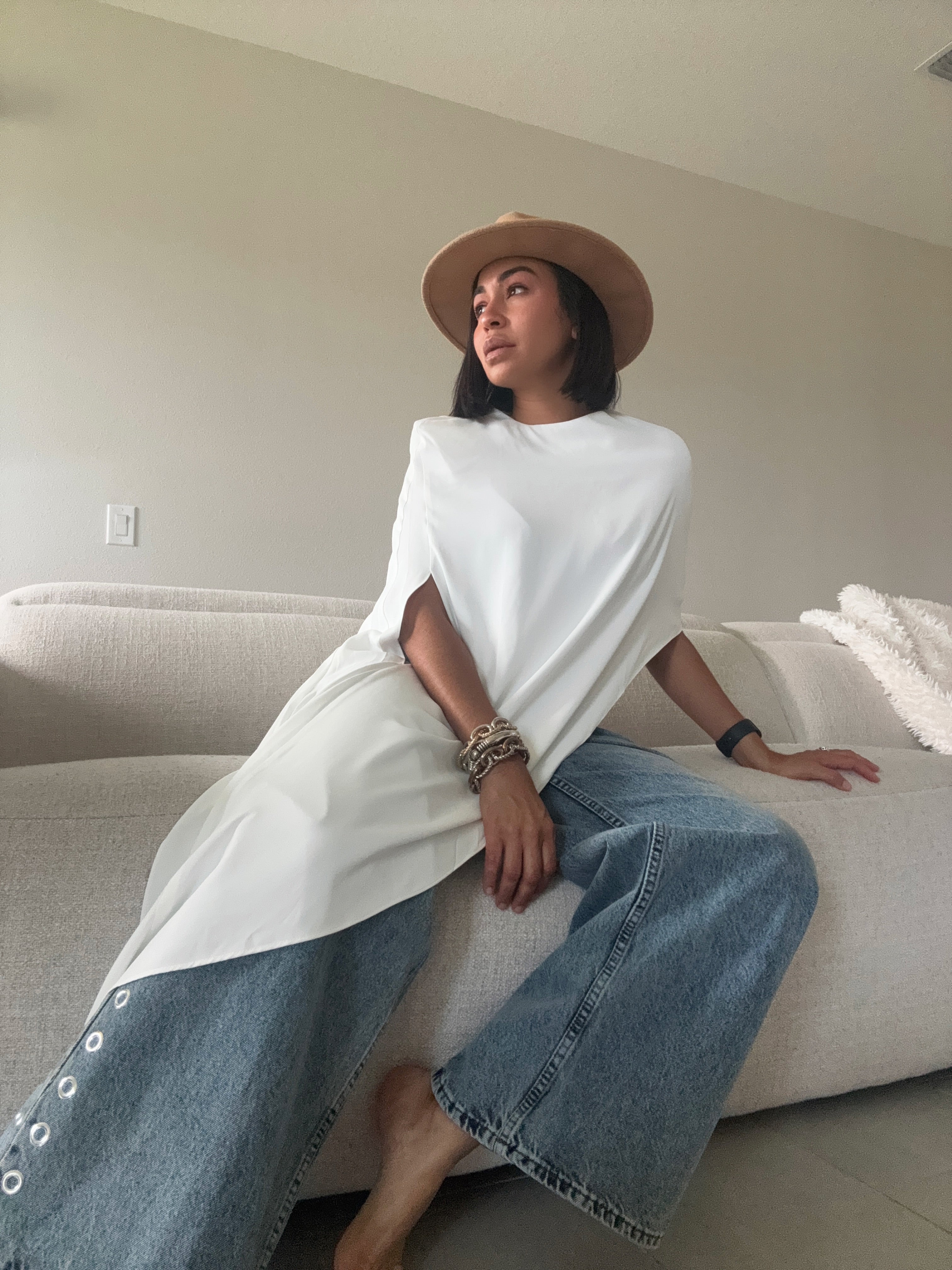 The Esther asymmetrical blouse