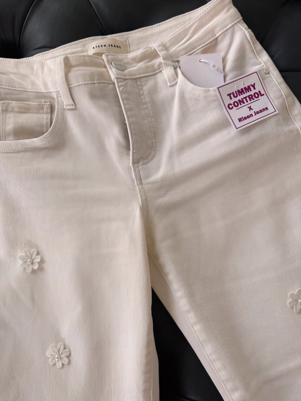 Pearl Blossom ankle jeans