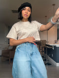 The Lattice cropped tee