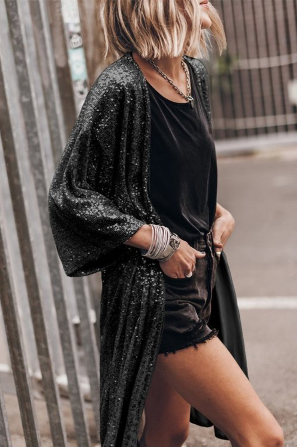 Maze Daze duster kimono