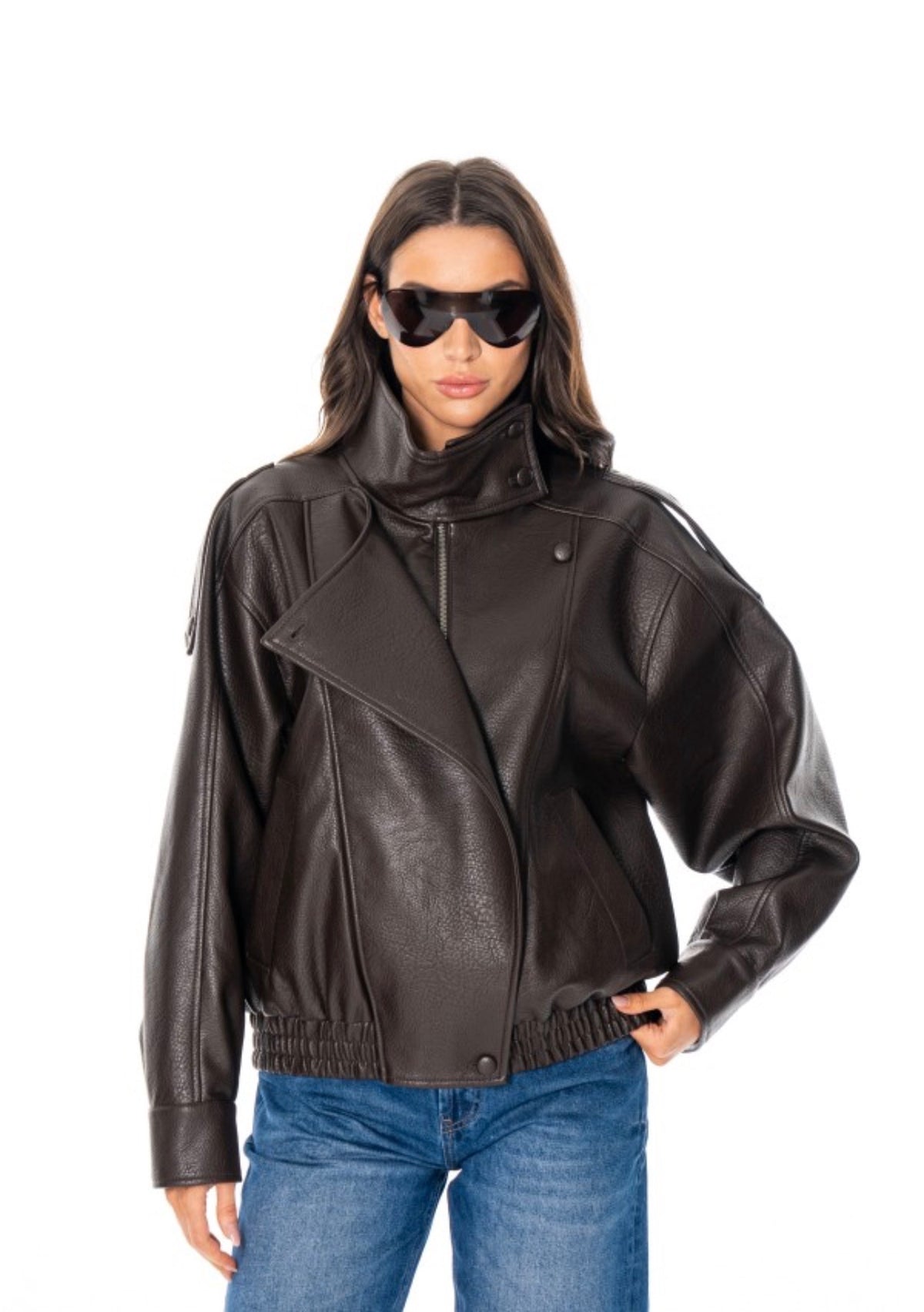 Edena faux leather jacket