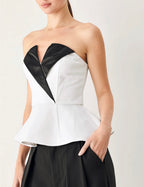 Marina Muse peplum top