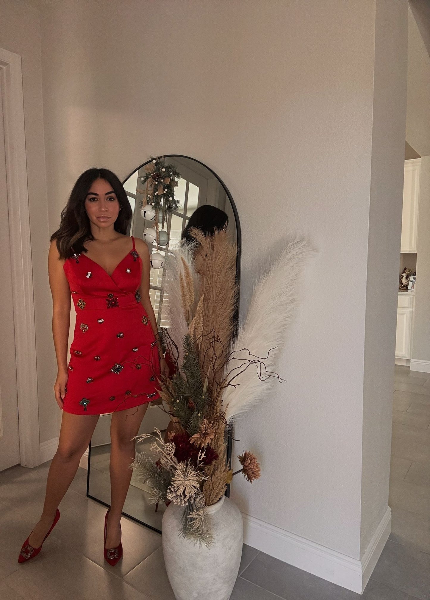 Holiday Jewel Mini Dress