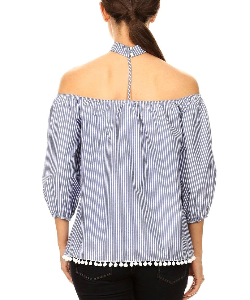 Sienna Tassel off shoulder top