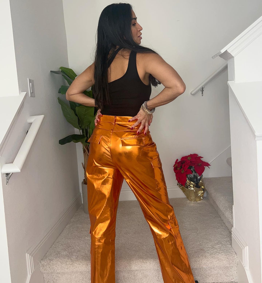 Hold me Closer Metallic Pants