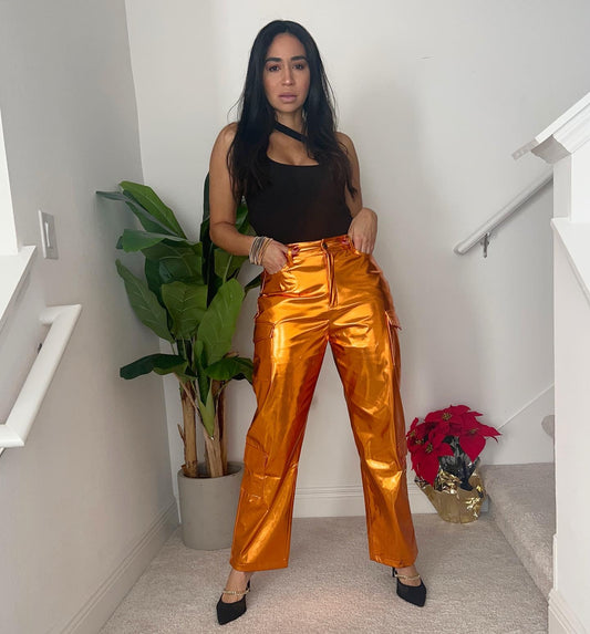 Hold me Closer Metallic Pants